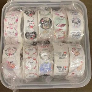 10 rolls stickers thank you
